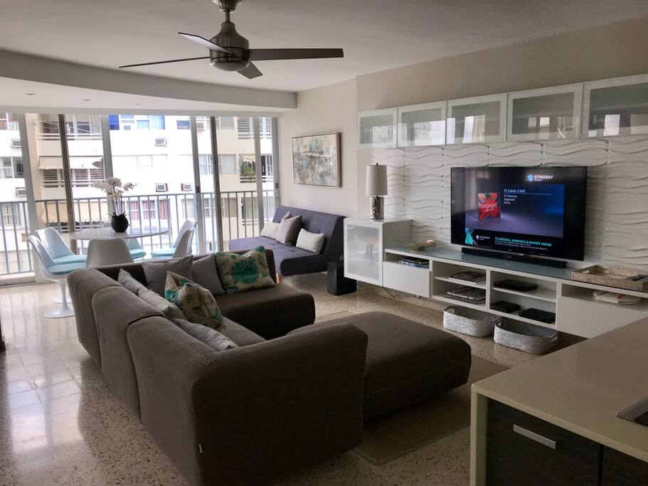 Sliding glass doors is sort of a balcony