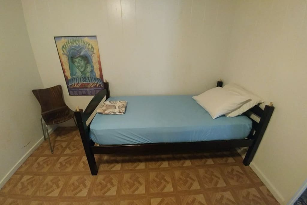 You will have this room all to yourself : ) it locks from the inside/outside and has a key