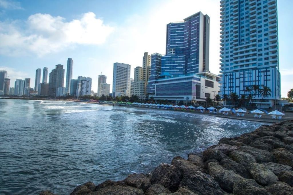 Vista desde la playa