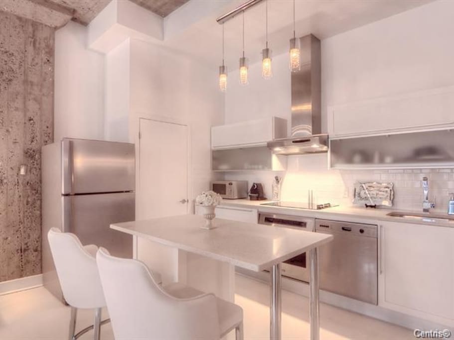 Fully stocked kitchen