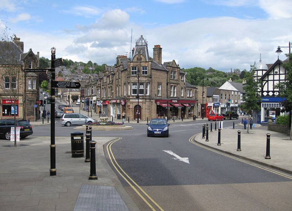 Matlock Town, 10-12 min walk away