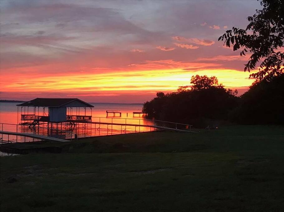 Beautiful sunsets. You can shoot your own fireworks at holidays!