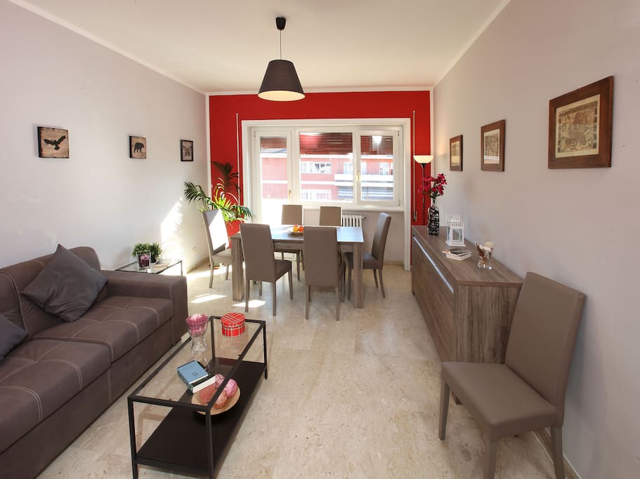 Living room with sofa bed