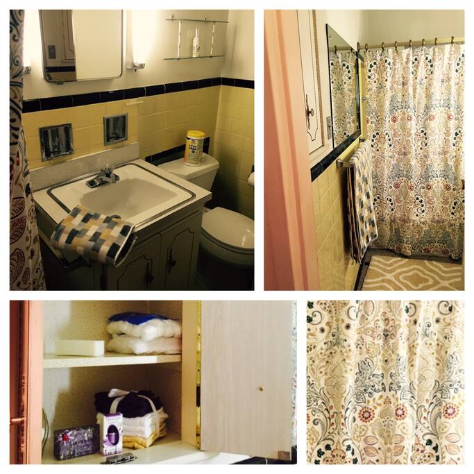 Fully equipped bathroom with toiletries and soft towels
