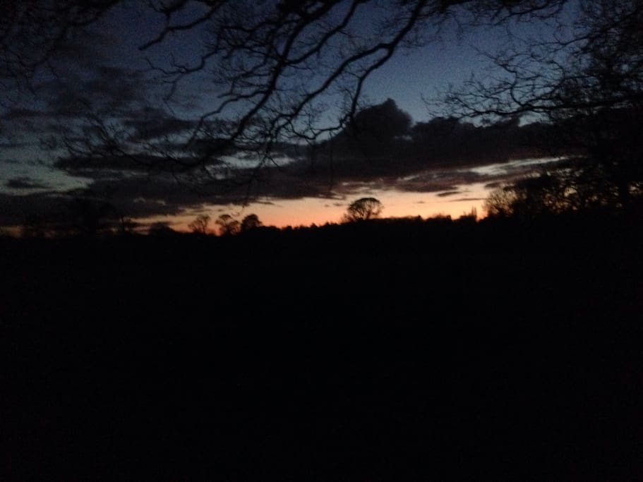 Twilight- taken from caravan door