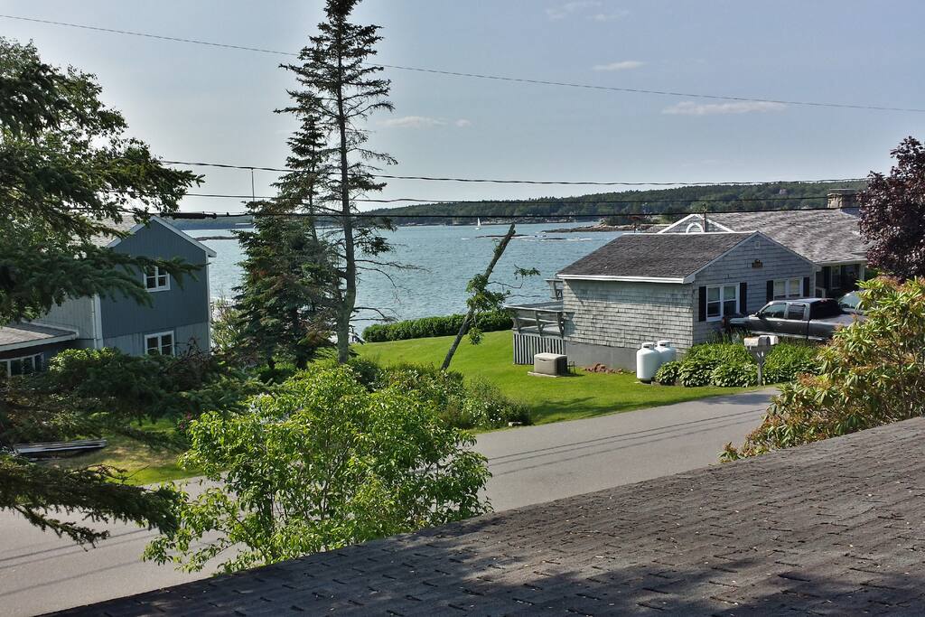 View of the ocean from the 2nd floor deck
