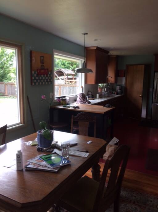 Kitchen and dining room