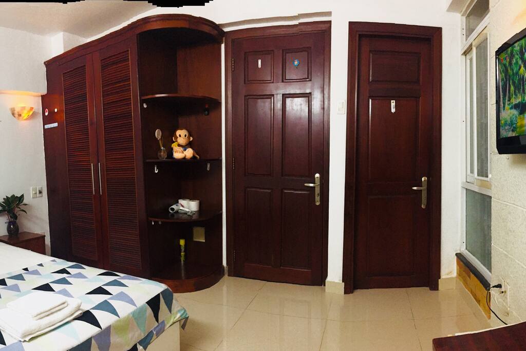 It’s big wood clothes cabinet