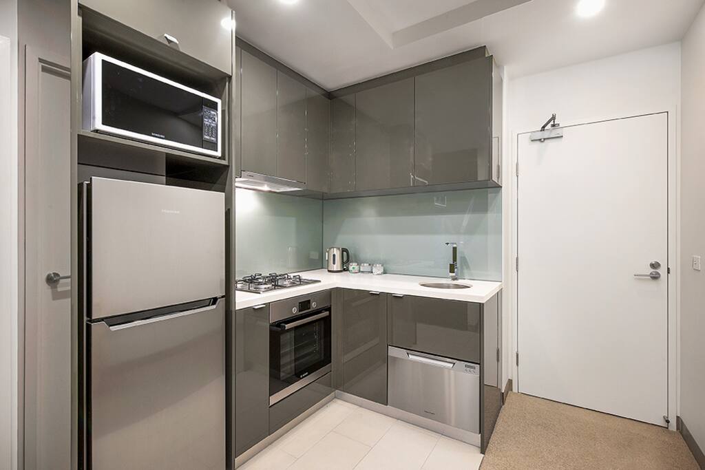 Kitchen with all the usual amenities