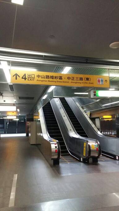 美麗島站步行3分到旅店!有接!