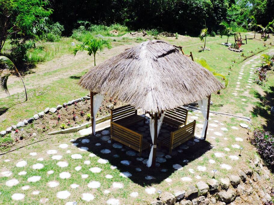 View of gazebo and grounds from Sky Terrace