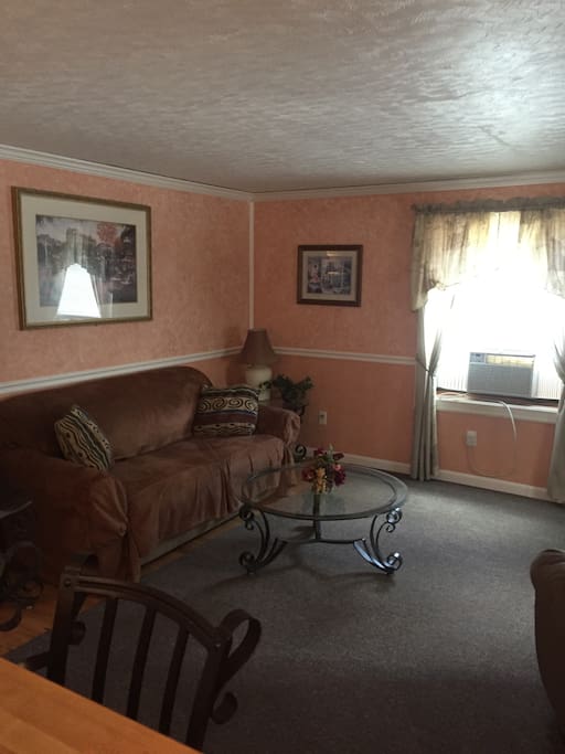Sleeper sofa, also we have a rollaway bed, AC and heat