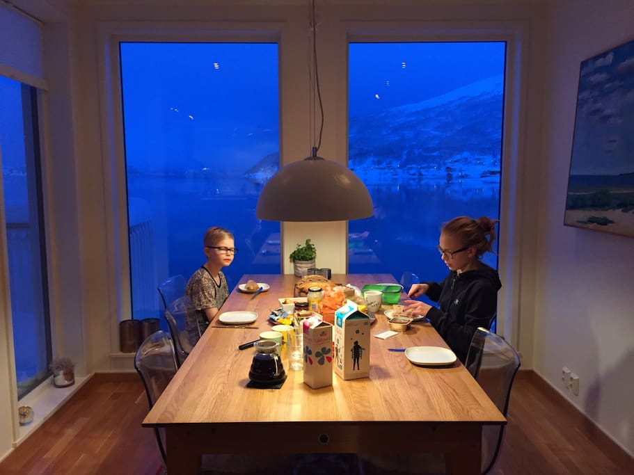 Dining table.