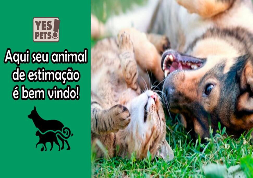 Aqui seu bichinho de estimação é bem vindo sem nenhuma taxa a mais!