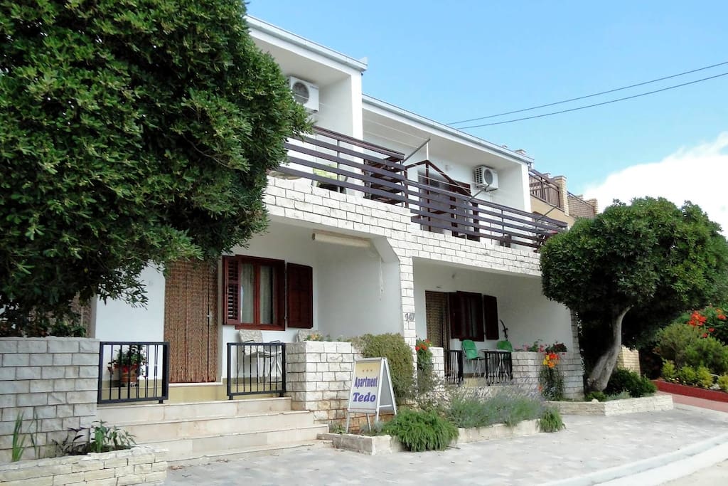 Front view of the house