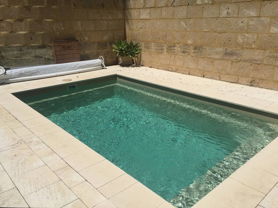 A nice deep pool to cool off.