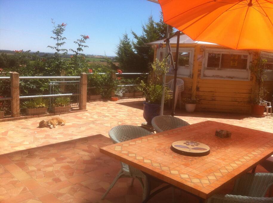Terrasse panoramique sur Lauragais nord