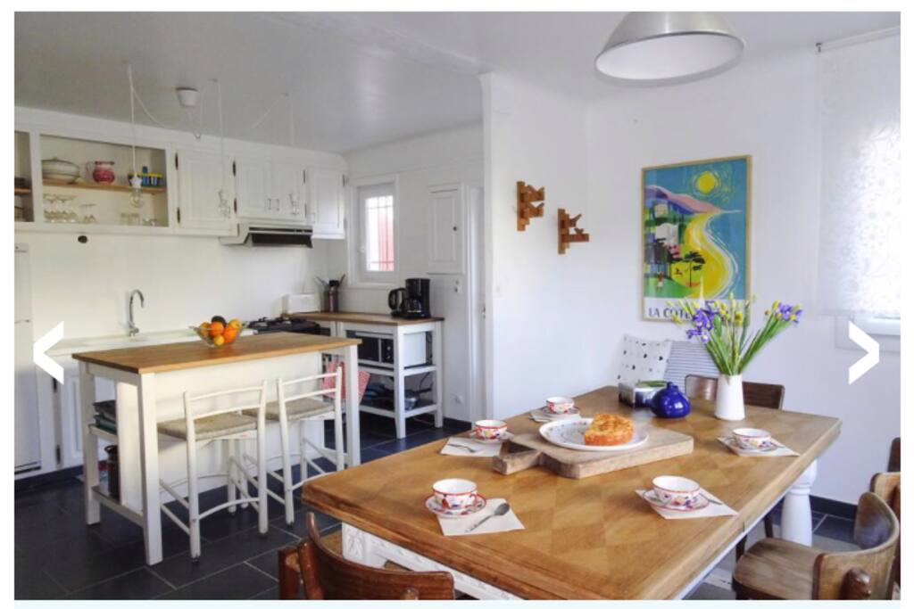 Cuisine ouverte sur salle à manger