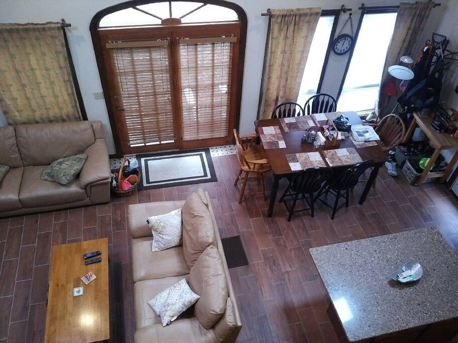 Roomy but cozy interior - view from the loft