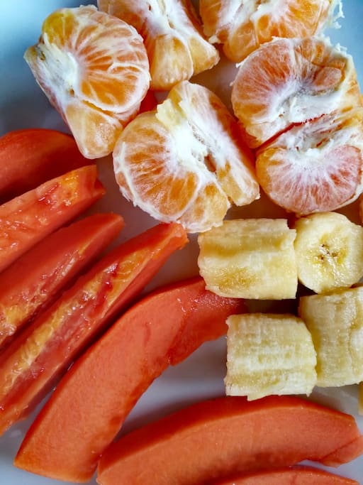 "Frutas para empezar el día"