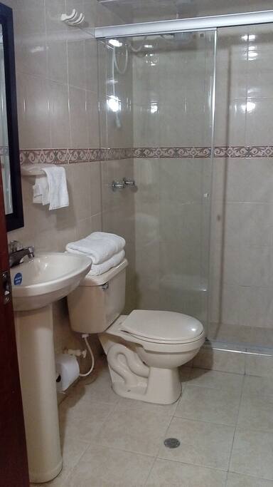 Baño con agua caliente