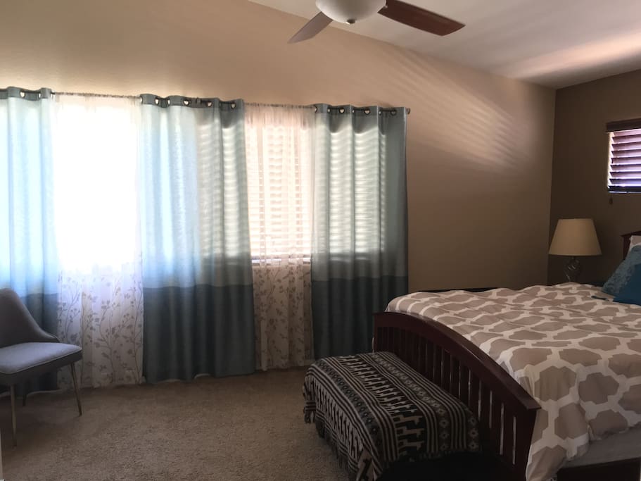 Very spacious east facing private guest space