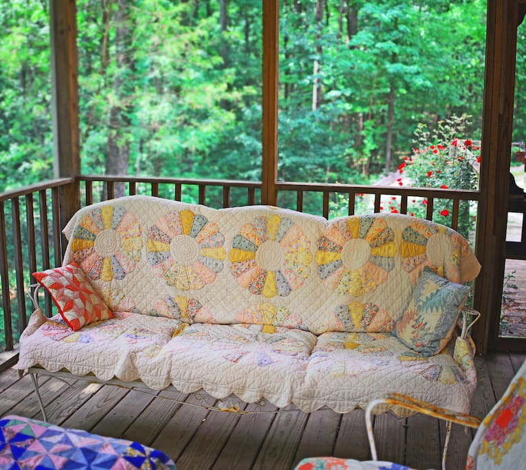 The back screened porch