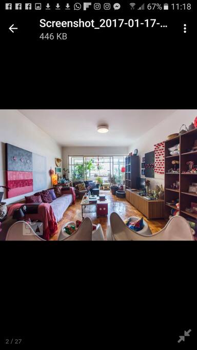 Sala com vista para varanda!!!