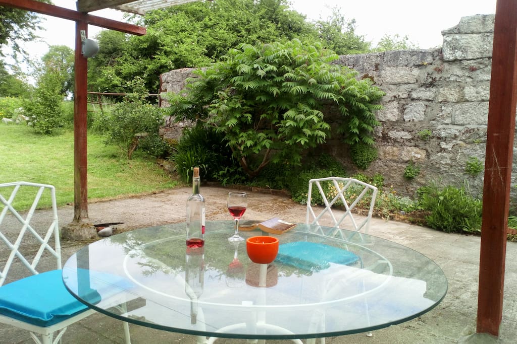 ... or evening relaxation. View of patio looking towards lawn.