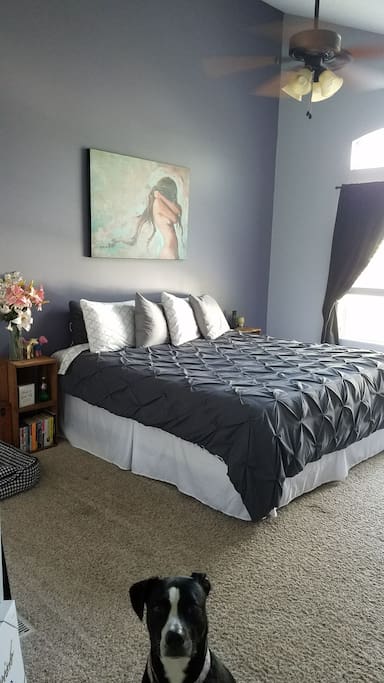 bedroom with king bed