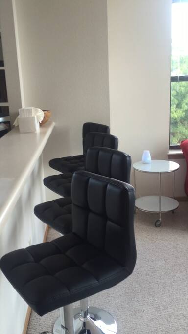 Breakfast bar seating for four