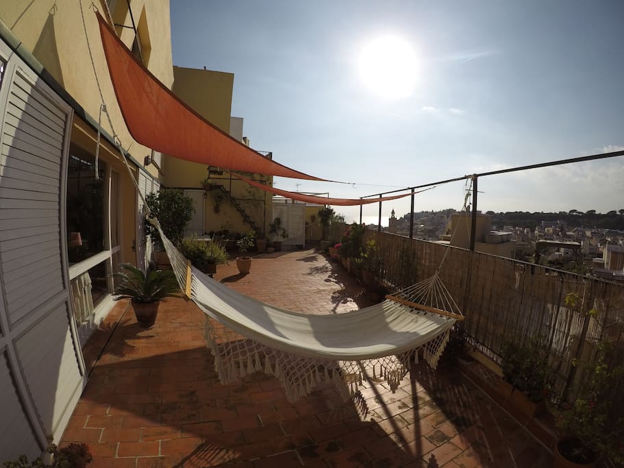Zona relax en la terraza
