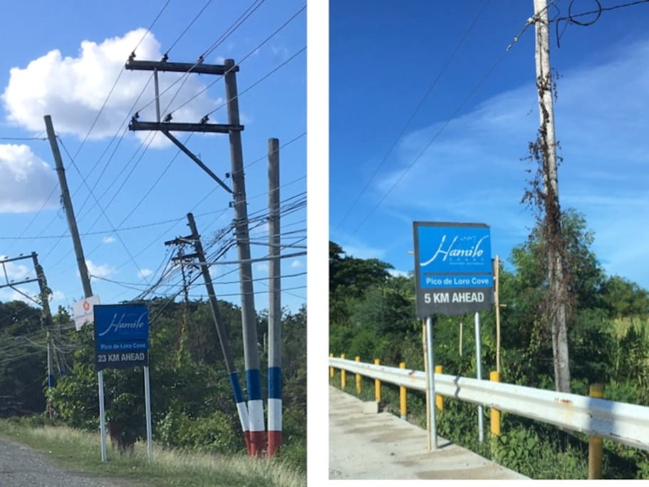 Signages along the way to Pico