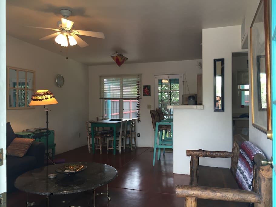 Living room showing eating area