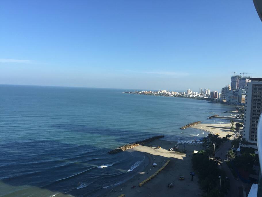 Vista playa Bocagrande Balcon 2