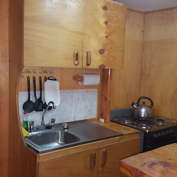 Cocina completamente equipada