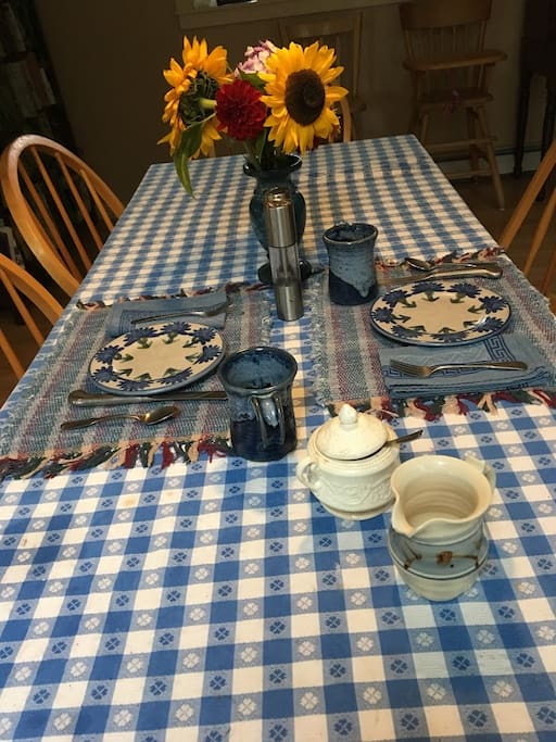 We enjoy serving breakfast made from healthy, local foods