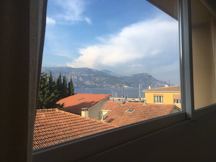 Sea view from living room