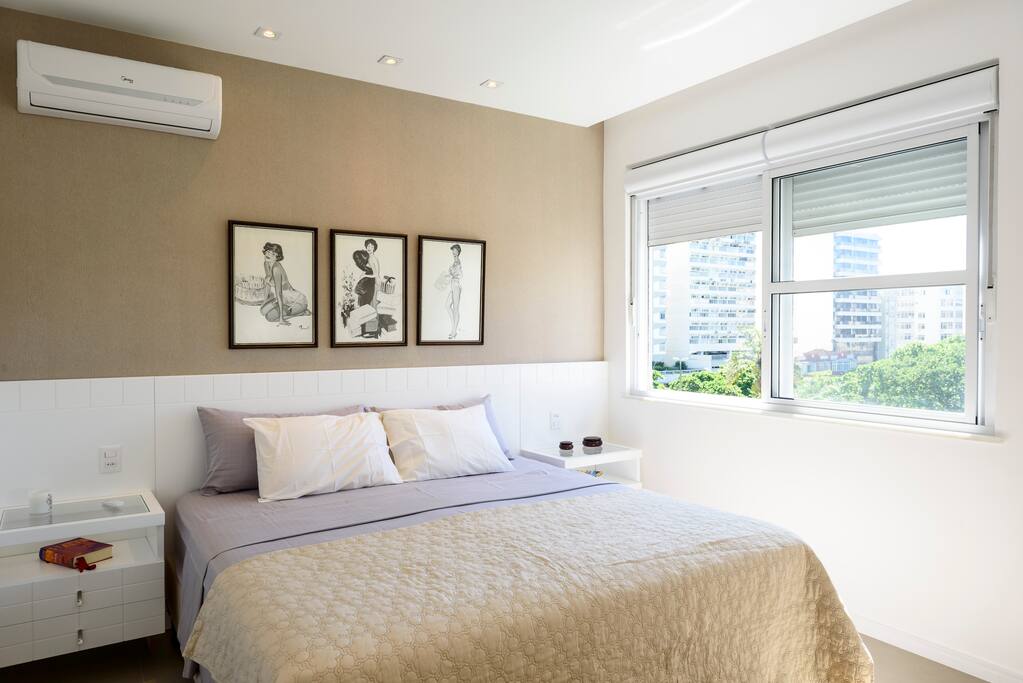 Master Suite. King size bed, custom made wood work, desk and huge flat screen TV.