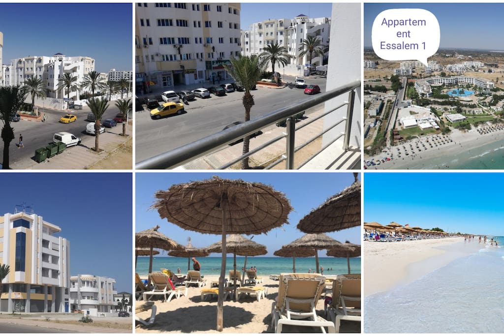 With an attractive location in the Zone Touristique (2 min walk to the beach,) and infront a lot of Restaurants Superparkets, hospital, and pharmacie