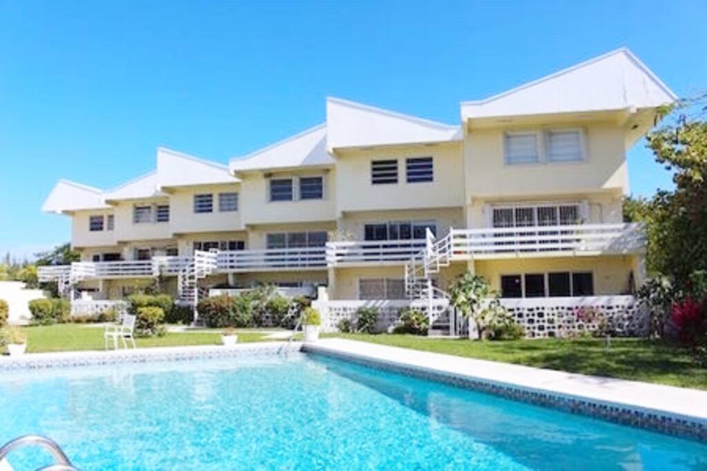 Your home away from home. Far right, first floor. Right off the pool