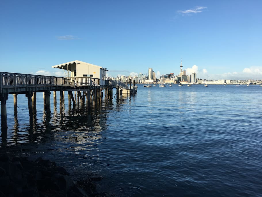 Stanley Bay Wharf with city in background