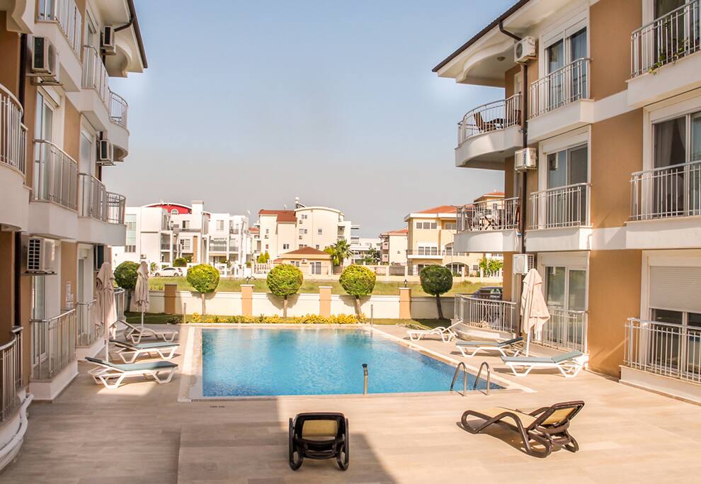 One of 2 main swimming pools