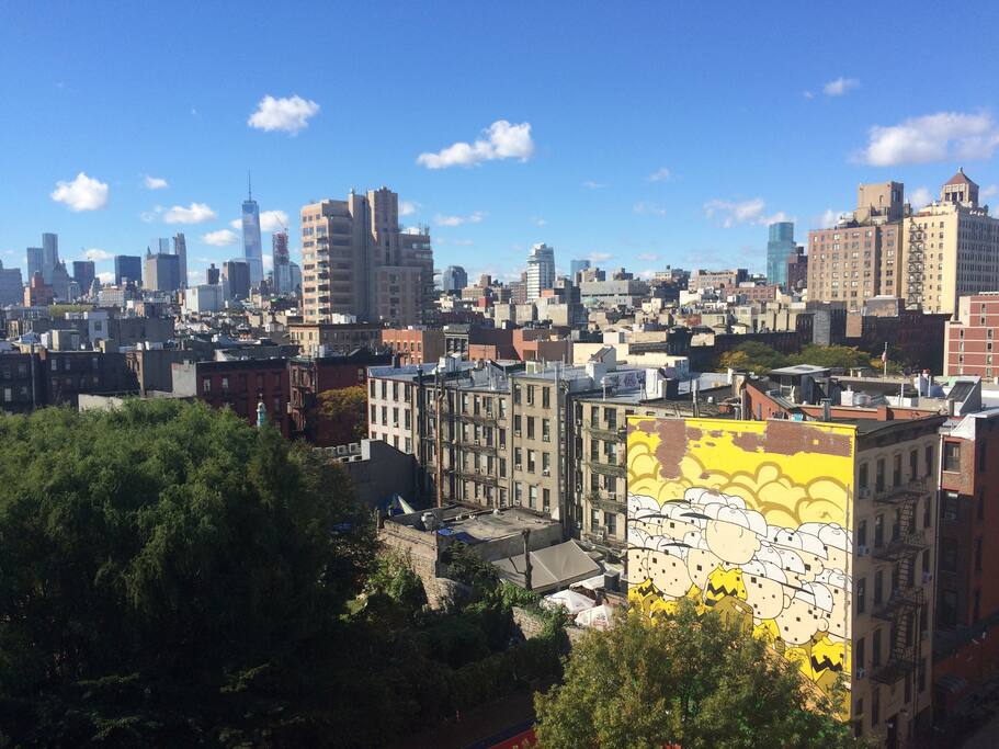 View from the rooftop (downtown Manhattan)