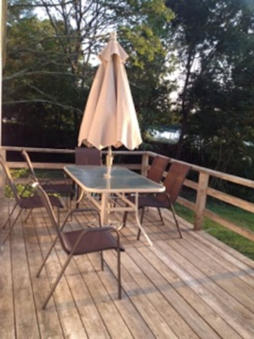 Back Deck seating area