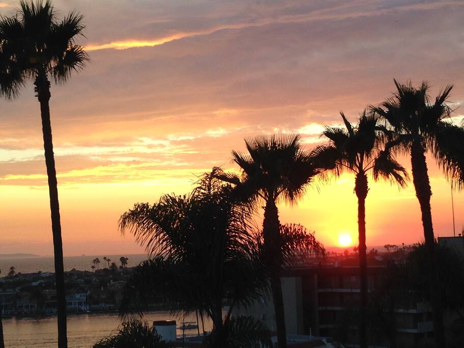 Taken from the roof top deck, the sunset is new every evening!