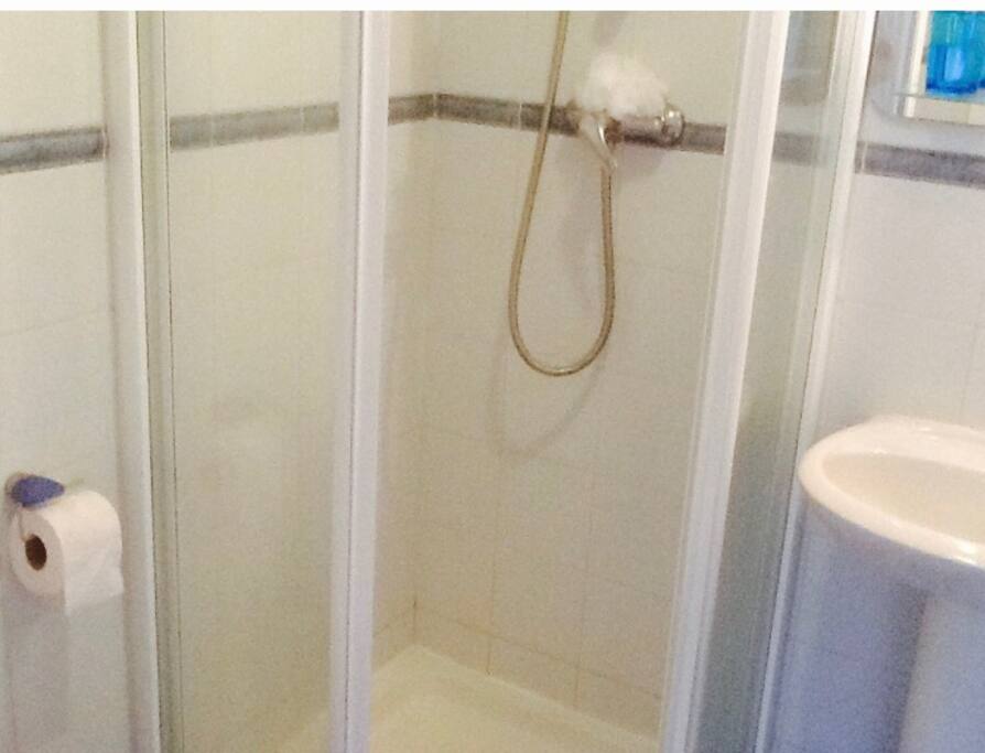 shower down stairs