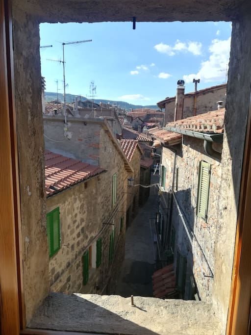 Vista da finestra posteriore