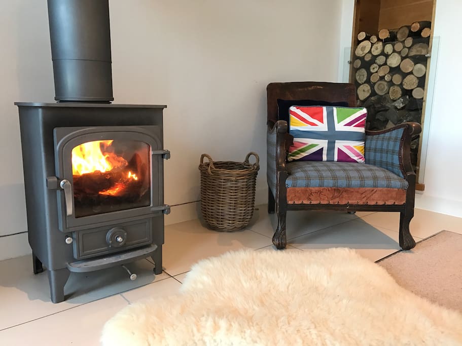 Keep warm by the fire