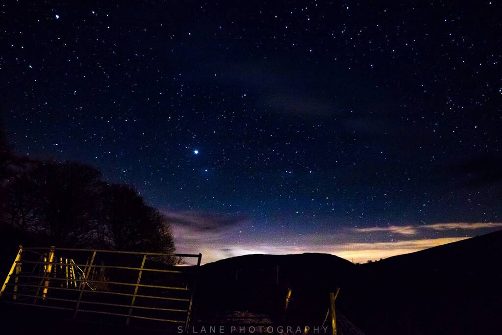 The amazing sky taken at the hideaway house and Ranch